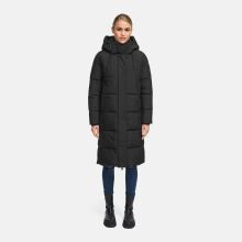 Marikoo Chumanii Damen Herbst Winter Steppmantel Parka lang Schwarz Größe XXXXL - Gr.48