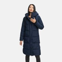 Marikoo Chumanii Damen Herbst Winter Steppmantel Parka lang Navy Größe L - Gr.40