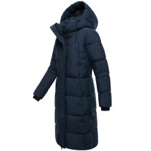 Marikoo Chumanii Damen Herbst Winter Steppmantel Parka lang Navy Größe XXL - Gr.44