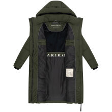 Marikoo Chumanii Damen Herbst Winter Steppmantel Parka lang DarkOlive Größe L - Gr.40