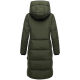 Marikoo Chumanii Damen Herbst Winter Steppmantel Parka lang DarkOlive Größe L - Gr.40