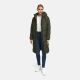 Marikoo Chumanii Damen Herbst Winter Steppmantel Parka lang DarkOlive Größe XXXL - Gr.46