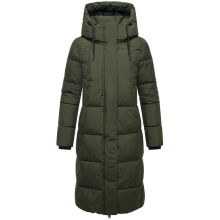 Marikoo Chumanii Damen Herbst Winter Steppmantel Parka lang DarkOlive Größe XXXXXXL - Gr.52