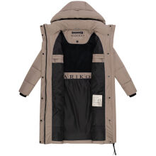 Marikoo Chumanii Damen Herbst Winter Steppmantel Parka lang TaupeGrey Größe M - Gr.38