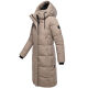 Marikoo Chumanii Damen Herbst Winter Steppmantel Parka lang TaupeGrey Größe L - Gr.40