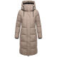 Marikoo Chumanii Damen Herbst Winter Steppmantel Parka lang TaupeGrey Größe XXL - Gr.44