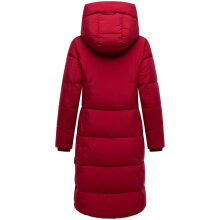 Marikoo Chumanii Damen Herbst Winter Steppmantel Parka lang DeepRed Größe XS - Gr.34