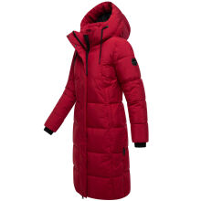Marikoo Chumanii Damen Herbst Winter Steppmantel Parka lang DeepRed Größe L - Gr.40