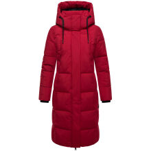 Marikoo Chumanii Damen Herbst Winter Steppmantel Parka lang DeepRed Größe XL - Gr.42