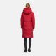 Marikoo Chumanii Damen Herbst Winter Steppmantel Parka lang DeepRed Größe XL - Gr.42