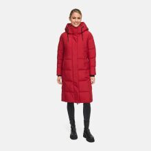 Marikoo Chumanii Damen Herbst Winter Steppmantel Parka lang DeepRed Größe XXL - Gr.44