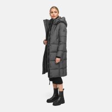 Marikoo Chumanii Damen Herbst Winter Steppmantel Parka lang Anthracite Größe M - Gr.38