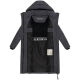 Marikoo Chumanii Damen Herbst Winter Steppmantel Parka lang Anthracite Größe M - Gr.38