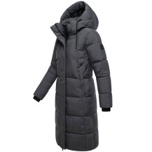 Marikoo Chumanii Damen Herbst Winter Steppmantel Parka lang Anthracite Größe XXXL - Gr.46