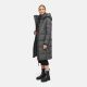 Marikoo Chumanii Damen Herbst Winter Steppmantel Parka lang Anthracite Größe XXXXXL - Gr.50