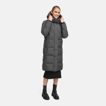 Marikoo Chumanii Damen Herbst Winter Steppmantel Parka lang Anthracite Größe XXXXXXL - Gr.52