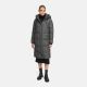 Marikoo Chumanii Damen Herbst Winter Steppmantel Parka lang Anthracite Größe XXXXXXL - Gr.52