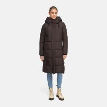 Marikoo Chumanii Damen Herbst Winter Steppmantel Parka lang Choco Größe S - Gr.36