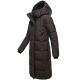 Marikoo Chumanii Damen Herbst Winter Steppmantel Parka lang Choco Größe S - Gr.36