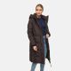 Marikoo Chumanii Damen Herbst Winter Steppmantel Parka lang Choco Größe L - Gr.40