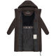 Marikoo Chumanii Damen Herbst Winter Steppmantel Parka lang Choco Größe L - Gr.40