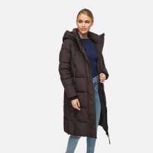 Marikoo Chumanii Damen Herbst Winter Steppmantel Parka lang Choco Größe XXL - Gr.44