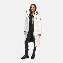 Marikoo Chumanii Damen Herbst Winter Steppmantel Parka lang Offwhite Größe S - Gr.36