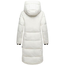 Marikoo Chumanii Damen Herbst Winter Steppmantel Parka lang Offwhite Größe S - Gr.36