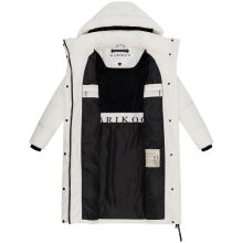 Marikoo Chumanii Damen Herbst Winter Steppmantel Parka lang Offwhite Größe S - Gr.36