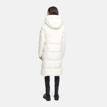 Marikoo Chumanii Damen Herbst Winter Steppmantel Parka lang Offwhite Größe L - Gr.40