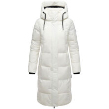 Marikoo Chumanii Damen Herbst Winter Steppmantel Parka lang Offwhite Größe L - Gr.40