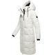 Marikoo Chumanii Damen Herbst Winter Steppmantel Parka lang Offwhite Größe L - Gr.40