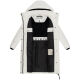 Marikoo Chumanii Damen Herbst Winter Steppmantel Parka lang Offwhite Größe L - Gr.40