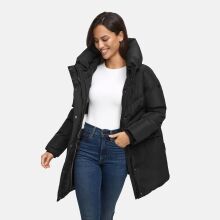 Marikoo Delilah Damen Herbst Winter Steppjacke Schwarz-Größe S - Gr. 36
