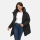 Marikoo Delilah Damen Herbst Winter Steppjacke Schwarz-Größe XL - Gr. 42