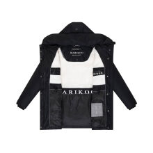 Marikoo Delilah Damen Herbst Winter Steppjacke Schwarz-Größe XXL - Gr. 44