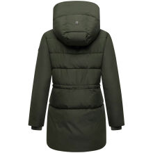 Marikoo Delilah Damen Herbst Winter Steppjacke DarkOlive-Größe M - Gr. 38