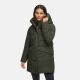 Marikoo Delilah Damen Herbst Winter Steppjacke DarkOlive-Größe L - Gr. 40