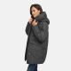 Marikoo Delilah Damen Herbst Winter Steppjacke Anthrazit-Größe S - Gr. 36