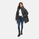 Marikoo Delilah Damen Herbst Winter Steppjacke Anthrazit-Größe L - Gr. 40