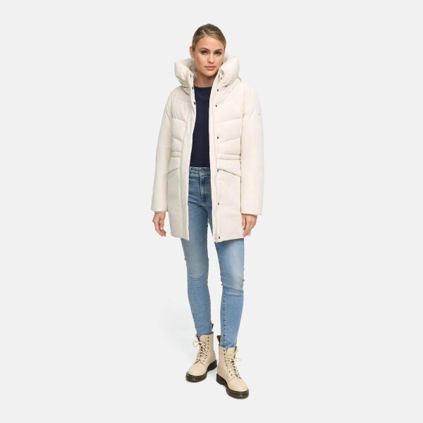 Marikoo Delilah Damen Herbst Winter Steppjacke Cream-Größe L - Gr. 40