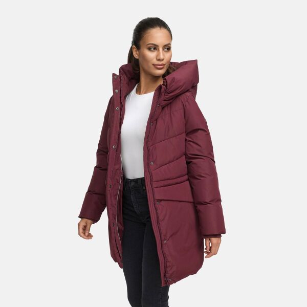 Marikoo Delilah Damen Herbst Winter Steppjacke Wine-Größe XXL - Gr. 44