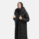 Navahoo Engelsfeder Damen Winter Parka Steppmantel Schwarz Größe XS - Gr.34