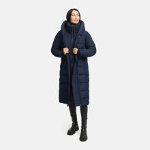 Navahoo Engelsfeder Damen Winter Parka Steppmantel Navy Größe XS - Gr.34