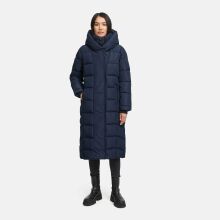 Navahoo Engelsfeder Damen Winter Parka Steppmantel Navy Größe XS - Gr.34