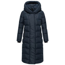 Navahoo Engelsfeder Damen Winter Parka Steppmantel Navy Größe XS - Gr.34