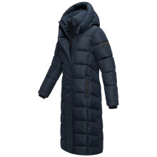 Navahoo Engelsfeder Damen Winter Parka Steppmantel Navy Größe XS - Gr.34
