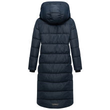 Navahoo Engelsfeder Damen Winter Parka Steppmantel Navy Größe XS - Gr.34