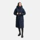 Navahoo Engelsfeder Damen Winter Parka Steppmantel Navy Größe XS - Gr.34