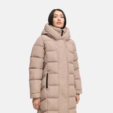 Navahoo Engelsfeder Damen Winter Parka Steppmantel TaupeGrey Größe XS - Gr.34